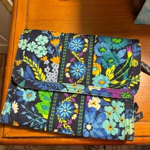 Floral Quilted Makeup Bag